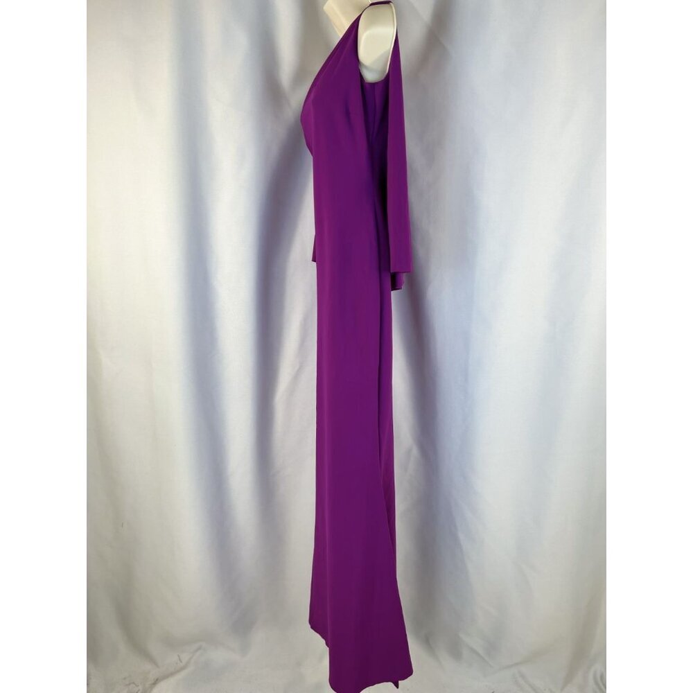 Chiara Boni La Petite Robe Purple Back Drape Gown $995 - Picture 11 of 15